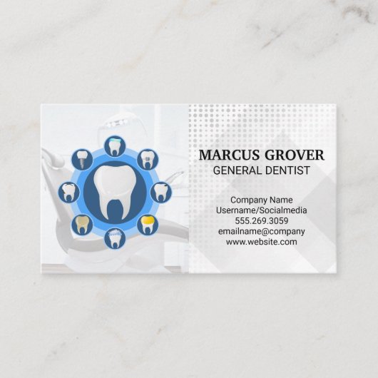 Carte De Visite Logo Dent | Illustrations Dentaires (Devant)