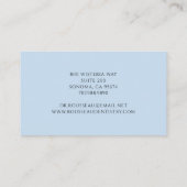 Carte De Visite Logo dentaire bleu (Dos)