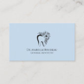 Carte De Visite Logo dentaire bleu (Devant)