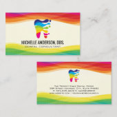 Carte De Visite Logo dentaire moderne coloré (Devant / Derrière)