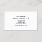 Carte De Visite Logo dentaire professionnel Dentist Minimal (Dos)