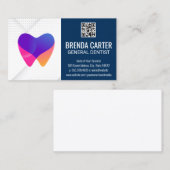 Carte De Visite Logo Dental Teeth | Code d'analyse QR | Santé (Devant / Derrière)