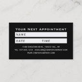 Carte De Visite Logo Dentiste, Dentiste Rendez-vous (Dos)