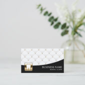 Carte De Visite Logo Dentiste Soins dentaires Moderne Quilé (Debout devant)