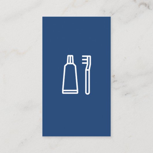 Carte De Visite Logo Dentistry Tooth (Dos)