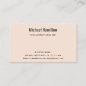 Carte De Visite Logo d'entraîneur personnel professionnel (Dos)