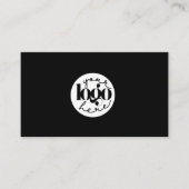 Carte De Visite Logo d'entreprise Black Professional QR Code (Devant)