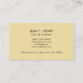 Carte De Visite Logo d'entreprise de code QR personnalisé | Profes (Dos)