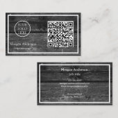 Carte De Visite Logo d'entreprise de code QR professionnel moderne (Devant / Derrière)