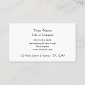 Carte De Visite Logo d'entreprise de code QR Simple Professional (Dos)