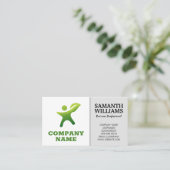 Carte De Visite Logo d'entreprise et disposition simple (Debout devant)