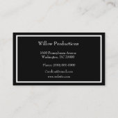 Carte De Visite Logo d'entreprise Gold Foil Peacock Bird (Dos)