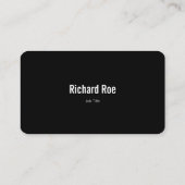 Carte De Visite Logo d'entreprise Icônes blanches Classy Black (Dos)