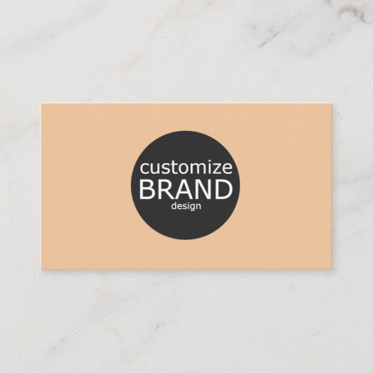 Carte De Visite Logo d'entreprise minimaliste Tan Professional (Devant)