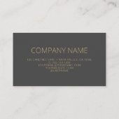 Carte De Visite Logo d'entreprise moderne avec code QR gris (Dos)