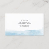 Carte De Visite Logo d'entreprise Moderne Bleu Ombre Moderne (Dos)