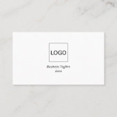 Carte De Visite Logo d'entreprise moderne couleur simple, devise (Dos)