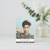 Carte De Visite Logo d'entreprise moderne Photo photographe minime (Debout devant)