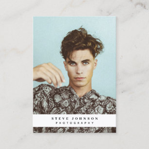 Carte De Visite Logo d'entreprise moderne Photo photographe minime