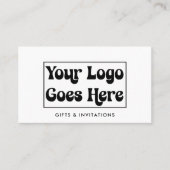 Carte De Visite Logo d'entreprise moderne QR Code Professionnel (Devant)