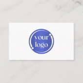 Carte De Visite Logo d'entreprise moderne simple en blanc (Devant)
