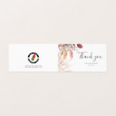 Carte De Visite Logo d'entreprise Pampas Grass Terracotta Merci (Extérieur déplié)