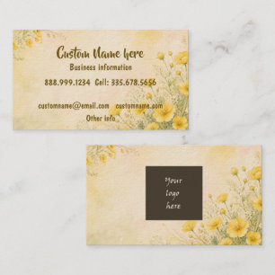 Carte De Visite Logo d'entreprise personnalisé ou code QR