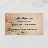 Carte De Visite Logo d'entreprise personnalisé ou code QR (Devant)