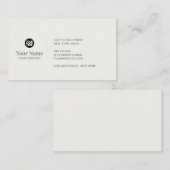 Carte De Visite Logo d'entreprise personnalisé simple moderne mini (Devant / Derrière)