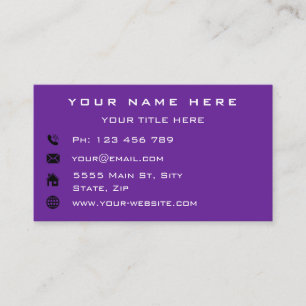 Carte De Visite Logo d'entreprise personnalisée - Couleurs person