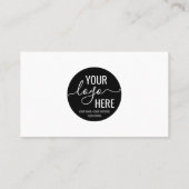 Carte De Visite Logo d'entreprise personnalisée de base Code QR mi (Dos)