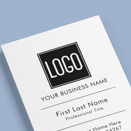 Carte De Visite Logo d'entreprise | Professionnel simple