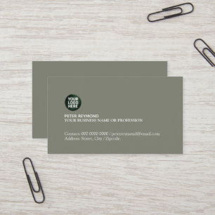 Carte De Visite Logo d'entreprise professionnel simple et élégant