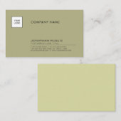 Carte De Visite Logo d'entreprise professionnelle moderne Modèle é (Devant / Derrière)