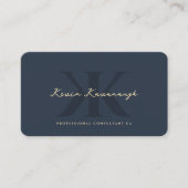 Carte De Visite Logo d'entreprise professionnelle moderne Monogram (Devant)