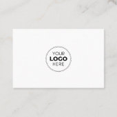 Carte De Visite Logo d'entreprise QR Code Connexion avec nous Mini (Dos)