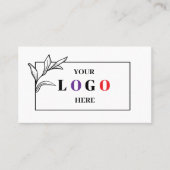 Carte De Visite Logo d'entreprise QR Code Moderne Professionnel (Devant)