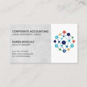 Carte De Visite Logo d'entreprise Réseau Professionnel