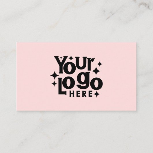 Carte De Visite Logo d'entreprise rose de QR Code numérisable médi (Dos)