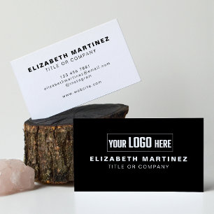 Carte De Visite Logo d'entreprise Simple Moderne Minimal Professio