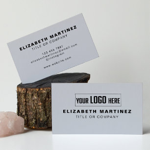 Carte De Visite Logo d'entreprise Simple Moderne Minimal Professio