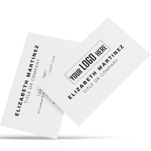 Carte De Visite Logo d'entreprise Simple Moderne Minimal Professio