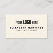 Carte De Visite Logo d'entreprise Simple Moderne Minimal Professio (Devant)