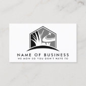 Carte De Visite Logo d'entretien de pelouse Moderne Paysage profes (Devant)