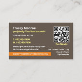 Carte De Visite Logo d'entretien de pelouse, Services d'entretien (Dos)