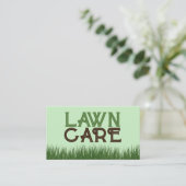 Carte De Visite Logo d'entretien de pelouse, Services d'entretien  (Debout devant)