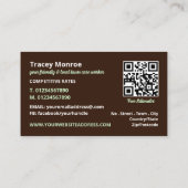 Carte De Visite Logo d'entretien de pelouse, Services d'entretien  (Dos)