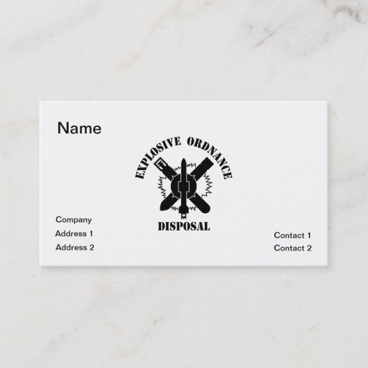 Carte De Visite Logo d'EOD (Devant)