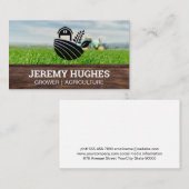 Carte De Visite Logo des agriculteurs | Agriculture | Grossiste (Devant / Derrière)