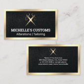 Carte De Visite Logo des aiguilles à coudre (Devant / Derrière)